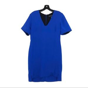 [Saks Fifth Avenue] Cobalt Blue V Neck Dress